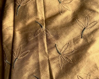 Gold fabric, 2.5 yards gold, classy fabric, dress fabric, drapery fabric, pillow fabric, Ethan Allen fabric, satin fabric, OOAK fabric