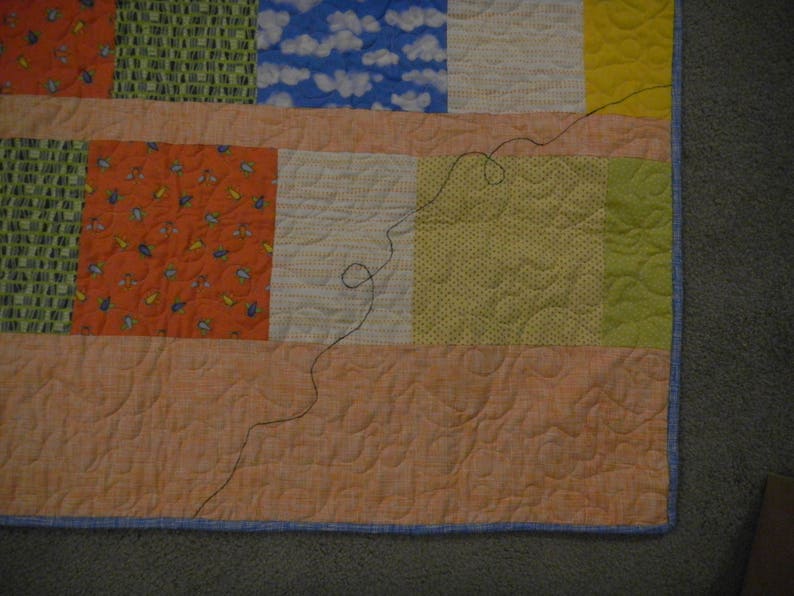 OOAK Quilt Lap Quilt Baby Boy Gift Boy/'s Quilt: Airplane Quilt Pilot Quilt Baby Gift Appliqued Quilt Aviation Quilt Baby Shower