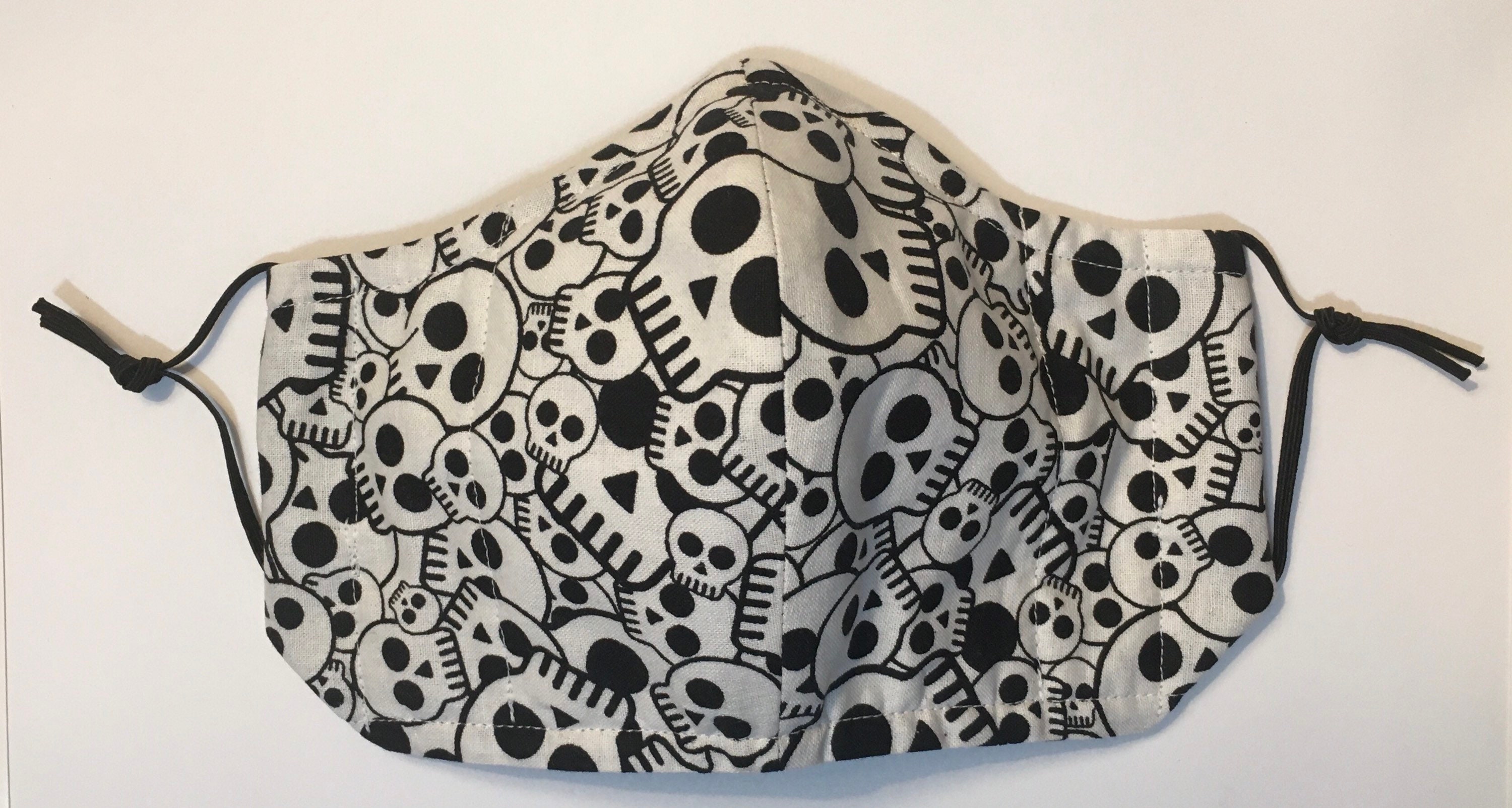 Skulls Mask Adjustable Fit Fabric Mask With High Quality Etsy
