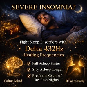 Terapia para un sueño profundo: Ondas delta de 432 Hz para aliviar el insomnio (Descarga digital)
