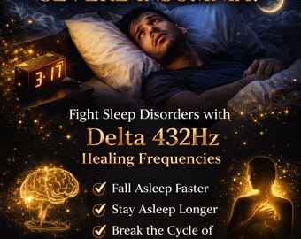 Djupsömnterapi: 432Hz Deltavågor för lindring av sömnlöshet (digital nedladdning)