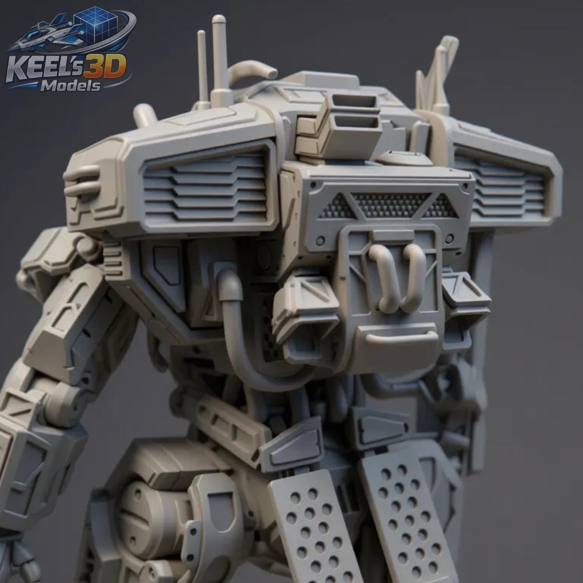 Mech Variant Stl Legion Heavy Titan Mech STL | Lychee Files Included | Solid & Hollow ...