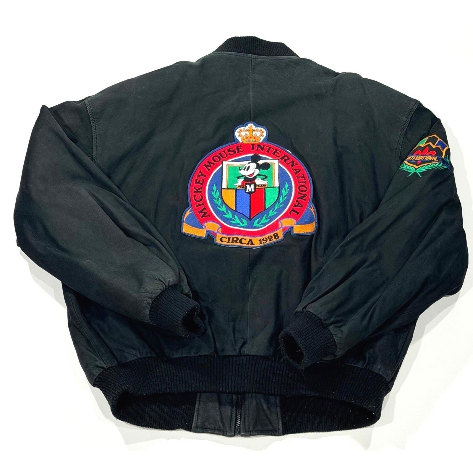 Mickey mouse leather jacket - Etsy 日本