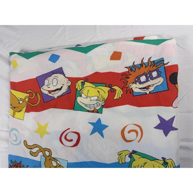 Vintage Nickelodeon Rugrats Flat Twin Bed Sheet SPRINGS 1997 - Etsy ...