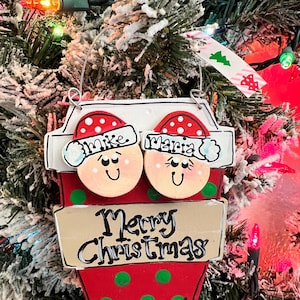 COFFEE Cafe Couple PERSONALIZED ORNAMENT Cup Christmas Xmas Barista Holidays any name cafe java coffee lover