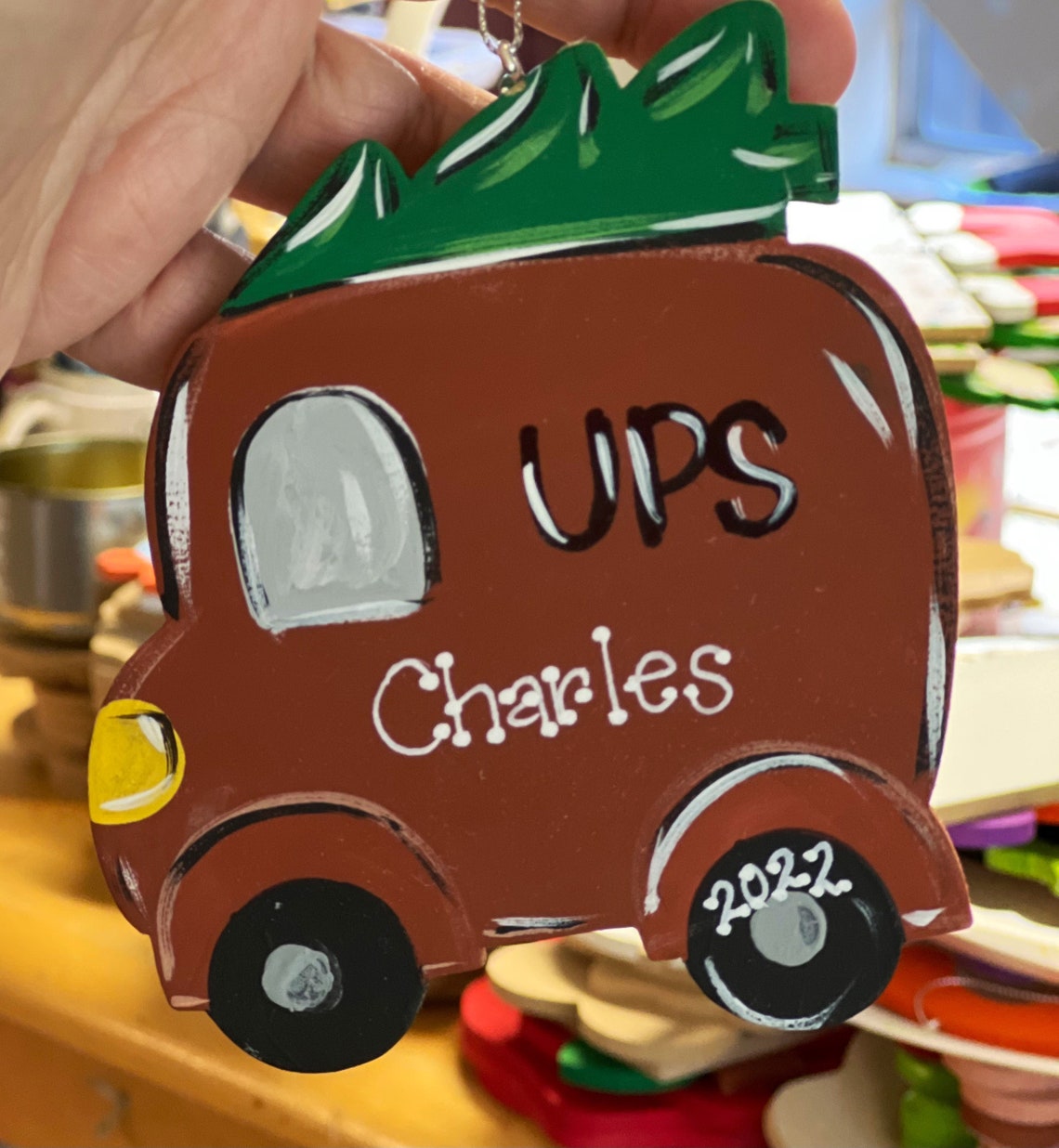 Ups Truck Christmas Ornament 