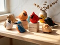 Hand-Carved Wooden Bird Sculpture,Rustic Bird Decor,Nature Enthusiast Gift