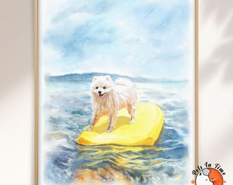 Custom Hand-Drawn Pet Portrait, Watercolor Dog Portrait from Photo, Gift for Pet Lover, Dog Memorial Gift, Cat Memorial Art