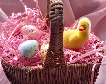 Vintage Willow Woven (Easter) Basket
