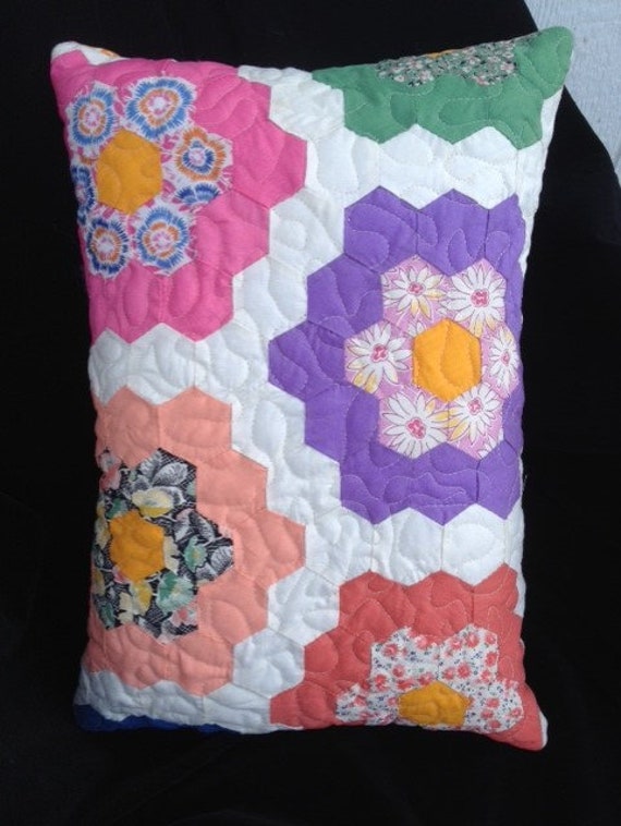 Beautiful Grandmothers Flowers Garden Quilt Pattern Made Etsy