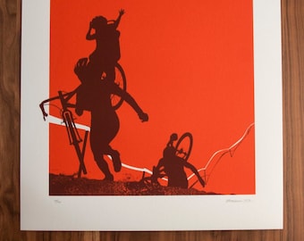 Proud Mama - Artcrank Minneapolis 2015 Screen Printed Bike Poster