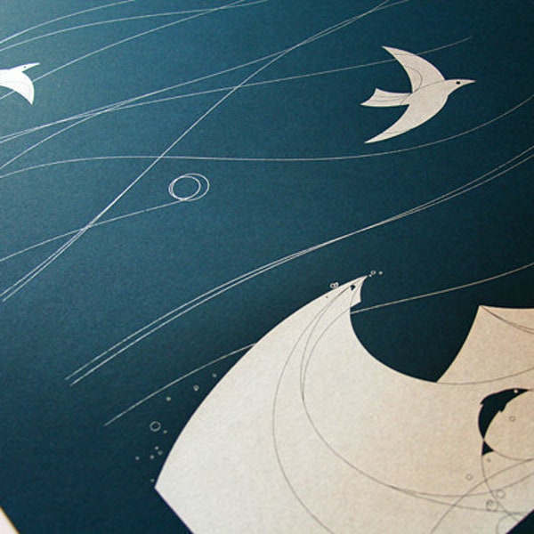 Turbulence - AIGA Artisan Activist 2011 Screen Printed Poster