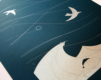 Turbulence - AIGA Artisan Activist 2011 Screen Printed Poster