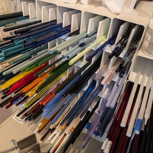 3-compartment dividers for 2.5" square downspout glass storage racks - set of 10