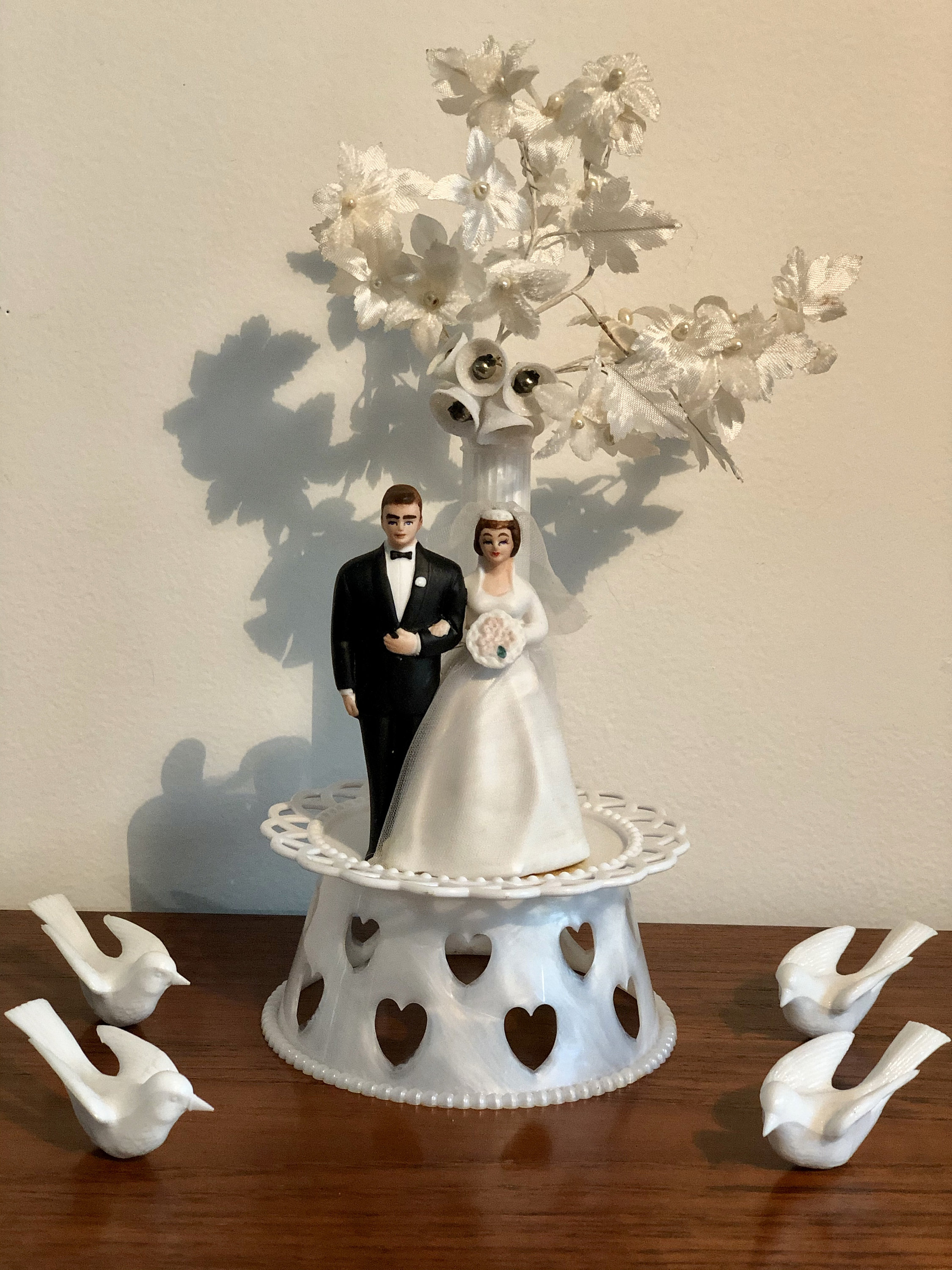 Vintage Wilton Wedding Cake Topper Birds Etsy