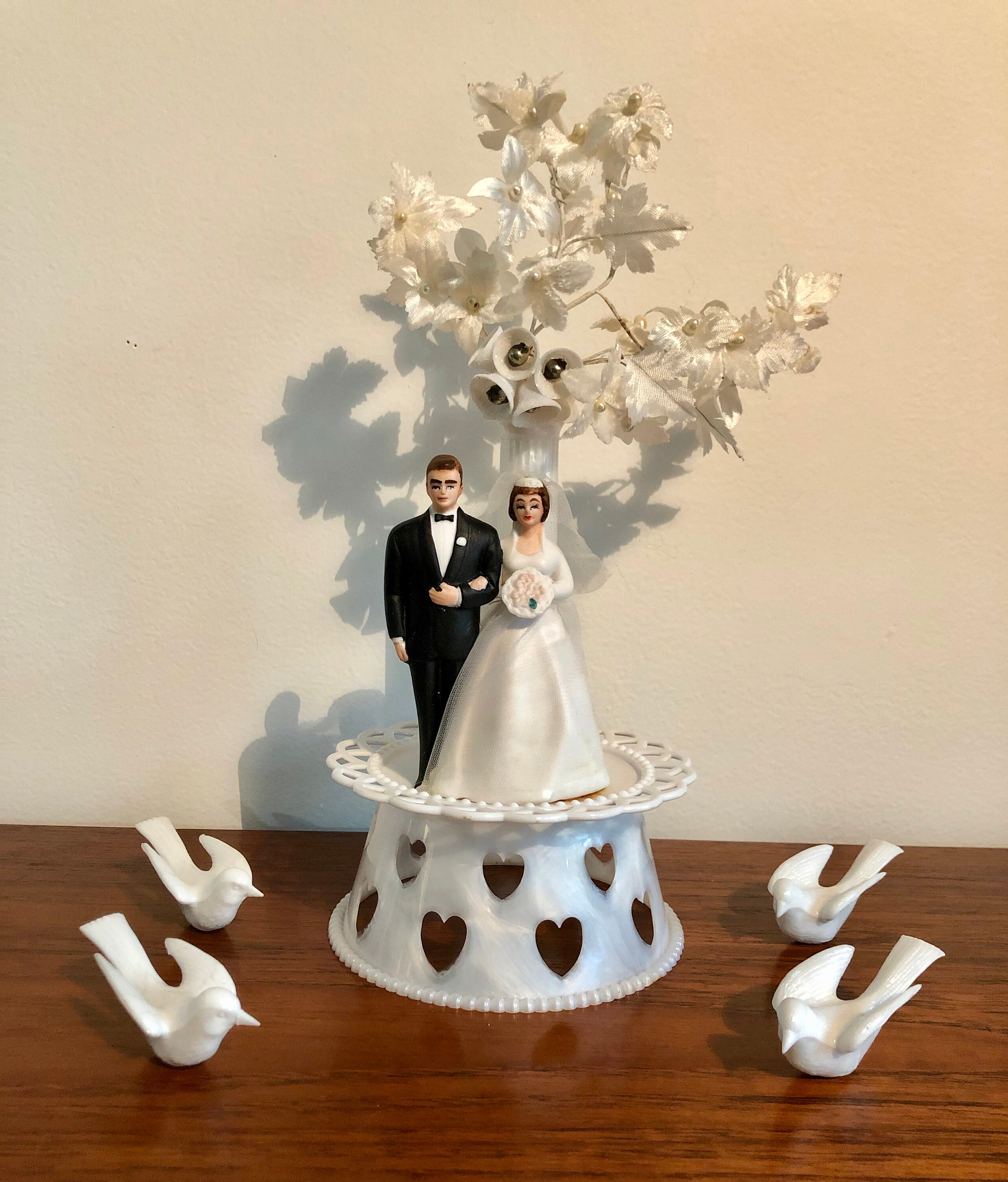 Vintage Wilton Wedding Cake Topper Birds Etsy