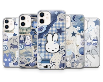Miffy Phone Case Cute Kawaii Cover for iPhone 17, 17Pro, 16e, 15, 14, 13, 12, Samsung S25, S24, S23, A56, A36, A16, Pixel 10, 10Pro, 9A