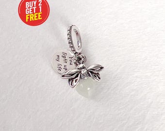 Glow-in-the-dark Firefly Dangle Charm Personalized gifts Jewelry gifts