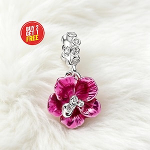 Pandora Hibiscus Charm - Etsy