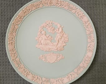 Vintage Wedgwood Jasperware "My Valentine" 1985 Plate w/ Box and signed and numbered COA