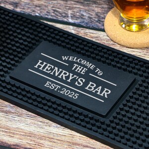Bar Mat,Bar Mats For Countertop,Bar Top Mat For Bartending Home Bar,Customized Rubber Bar Matt,Unique barware Gift For Man,Gift For Him
