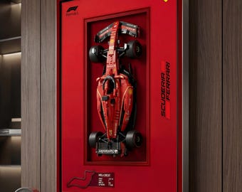 Premium Ferrari SF-24 LEGO Technic 42207 Wall Display Frame | Large A1 Aluminum Frame 59.4 × 84.1 cm | FREE Shipping | 3D Mount Included
