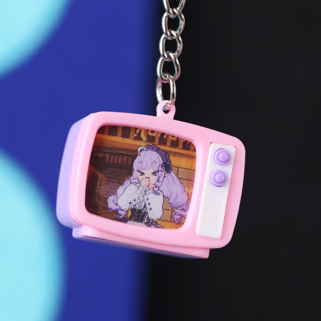 New Lenticular Animation TV Keychain Creative Toy With Light and Sound ...