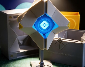 SFゴーストフィギュア マグネット式コレクタブルプラットフォームモデルディスプレイ 未来型ドローンレプリカ デスク装飾 ゲーマーファンギフト ロボットコレクタブル