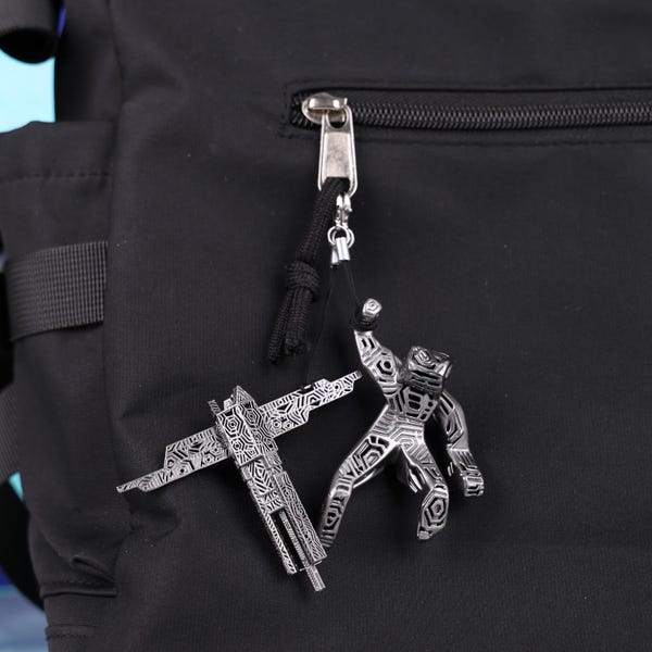 Projekt Hail Mary Rocky Figur Hail Mary Schiff Set 3D Gedruckt Harz Sci Fi Rucksack Charme Weltraum Film Schreibtisch Dekor Geschenk