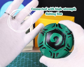 Pelota de anime con cuerda, accesorio de cosplay, versión pelota de cuerda, impresa en 3D, accesorio coleccionable de metal, regalo para fans, pieza de exhibición, equipo de cosplay único