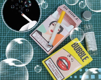 Bubble Blower Toy 3D Printed Fun Novelty Desk Toy Handheld Bubble Gadget Party Toy Unique Gift Stress Relief Toy