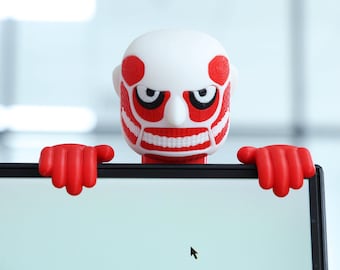 Figura de monstruo gigante rojo y blanco impresa en 3D de PLA, criatura fantástica, decoración de escritorio, coleccionable para adultos, decoración de estante, regalo para fans de la fantasía.
