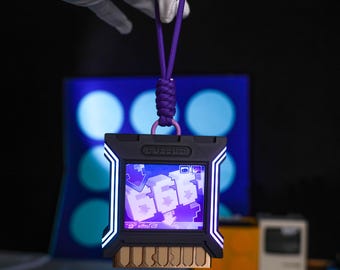 Exhibidor de luz de cartucho cyberpunk impreso en 3D de PLA, decoración de escritorio para juegos de ciencia ficción