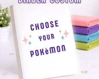 Binder Pokémon Custom - Custom Binder Pokémon TCG Card Binder • 4 Pocket / 9 Pocket / 12 Pocket • Cute Aesthetic Binder Card Collector OP