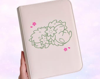 Binder Pokémon Custom - Custom Pokemon Binder • TCG Card Binder • Shaymin • Aesthetic Album • Handmade Gift - 4 / 9 Pocket - Cute Kawaii
