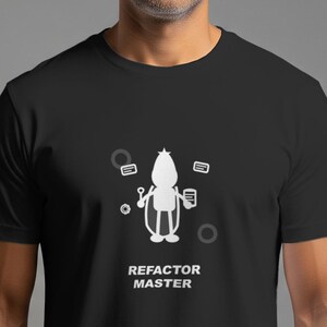 T-shirt Refactor Master / Programmeur / T-shirt de codage / Cadeau pour développeur / Ingénieur logiciel