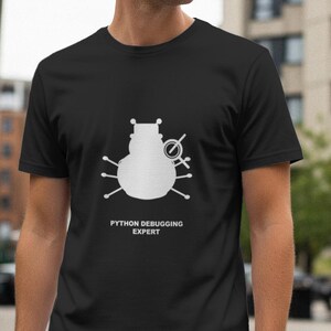 Python-Debugging-Experte / Programmierer-Shirt / Coding-T-Shirt / Entwicklergeschenk / Geek-Kleidung