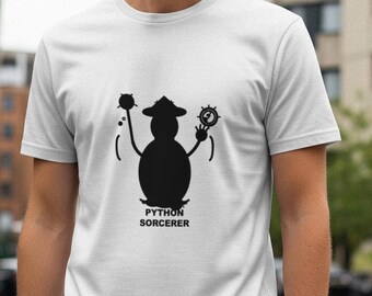 Python Sorcerer / Programmer Shirt / Coding Tee / Developer Gift / Tech Humor Apparel