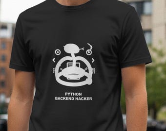 Python-Backend-Hacker-Shirt / Programmierer-Shirt / Geschenk für Programmierer / Entwickler-T-Shirt / Software-Ingenieur