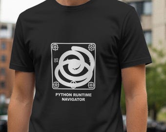 Python Runtime Navigator / Camiseta de programador / Camiseta de codificación / Regalo para desarrolladores / Ropa de ingeniero de software