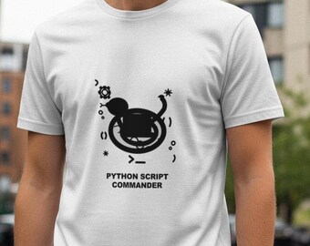 Python Script Commander / Camiseta de programador / Camiseta de codificación / Regalo para desarrolladores / Ropa para geeks