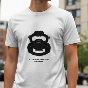 Camiseta de Ingeniero/Programador de Automatización Python / Camiseta de Codificación / Regalo para Desarrolladores / Ropa Tecnológica imagen 1