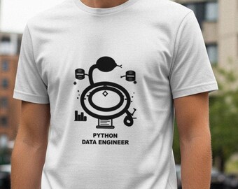 Camiseta de ingeniero/desarrollador de datos Python / Camiseta de programación / Regalo para programadores / Ropa tecnológica