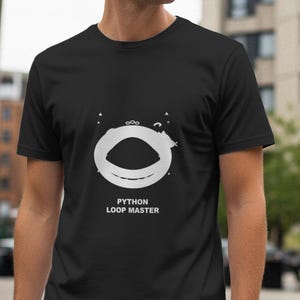 Python Loop Master / Maglietta da programmatore / Maglietta da coding / Regalo per sviluppatori / Abbigliamento geek immagine 1