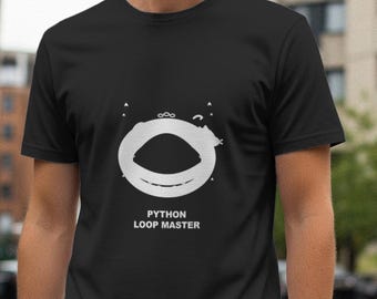 Python-Loop-Meister / Programmierer-Shirt / Coding-T-Shirt / Entwicklergeschenk / Geek-Kleidung