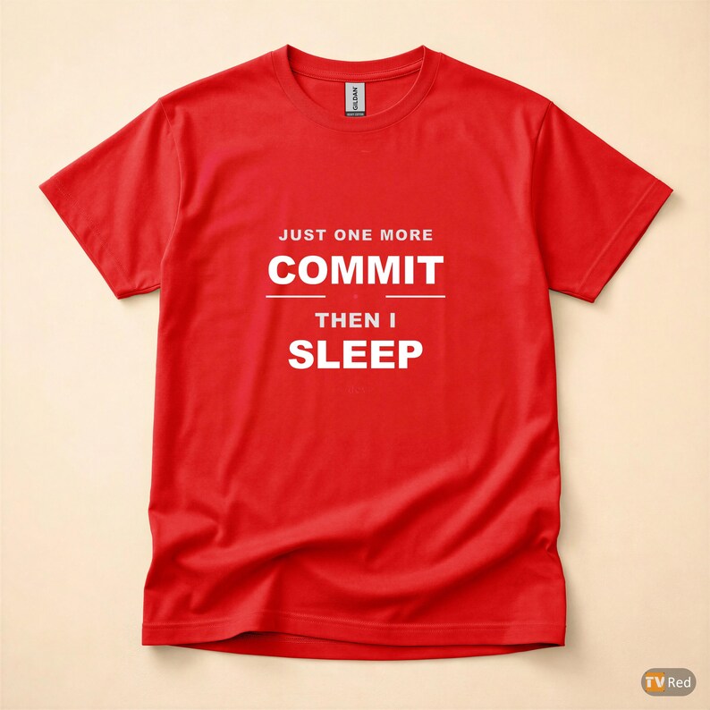 Un altro commit / Maglietta da sviluppatore / Umorismo Git per programmatori / Abbigliamento per coder immagine 5