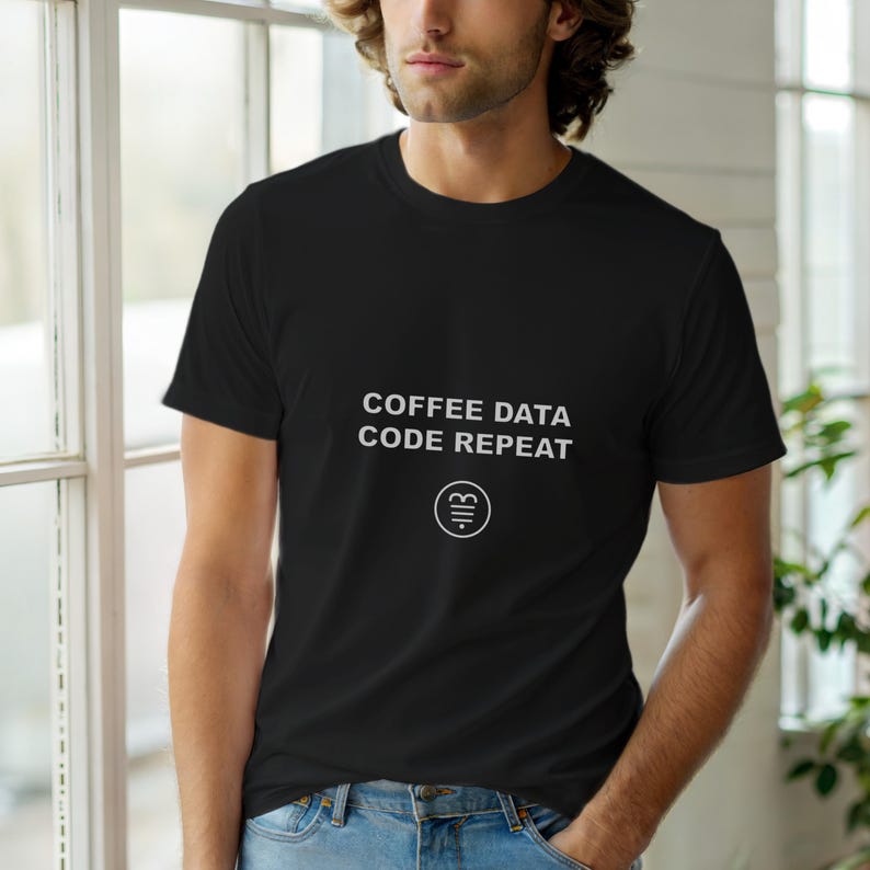 Coffee Data Code Repeat / SQL Developer Shirt / Database Programmer Tee / Data Engineer Gift / SQL Humor Apparel image 6