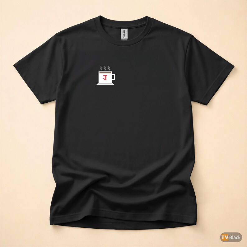 Java läuft auf Java / Programmiererhumor / Entwickler-Kaffee-T-Shirt / Retro-Symbol Bild 3