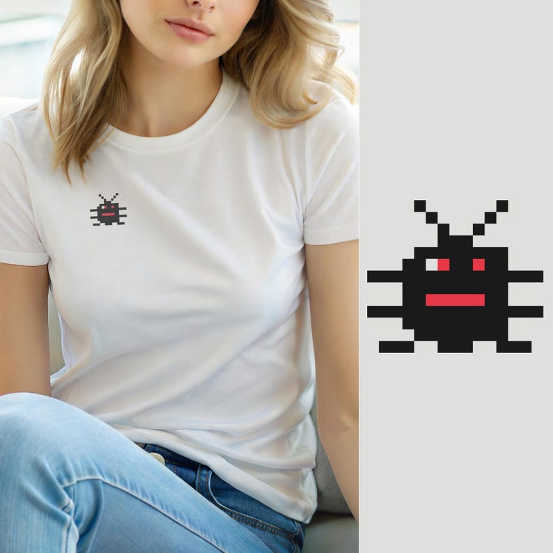 Fix One Bug / Programmer Tee / Developer Humor / Retro Icon / Coder Gift image 1