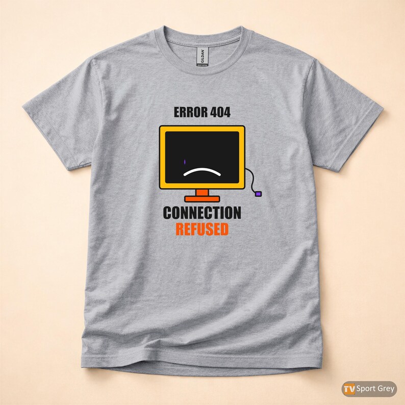 Camiseta "Código de Erro Introvertido / Programador" / Humor de Desenvolvedor / Presente para Programador imagem 8